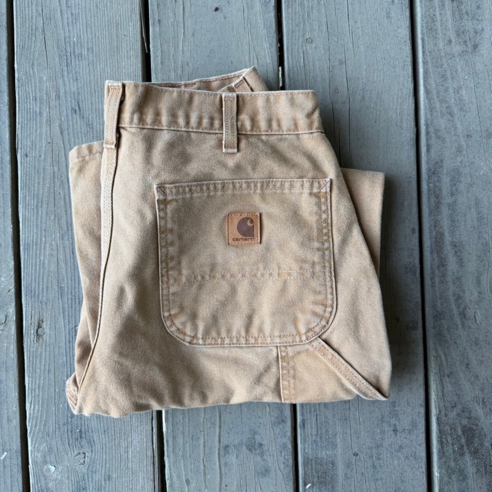 Carhartt B11-BRN Loose Original Fit Carpenter Pants Brown Duck Canvas 33x30